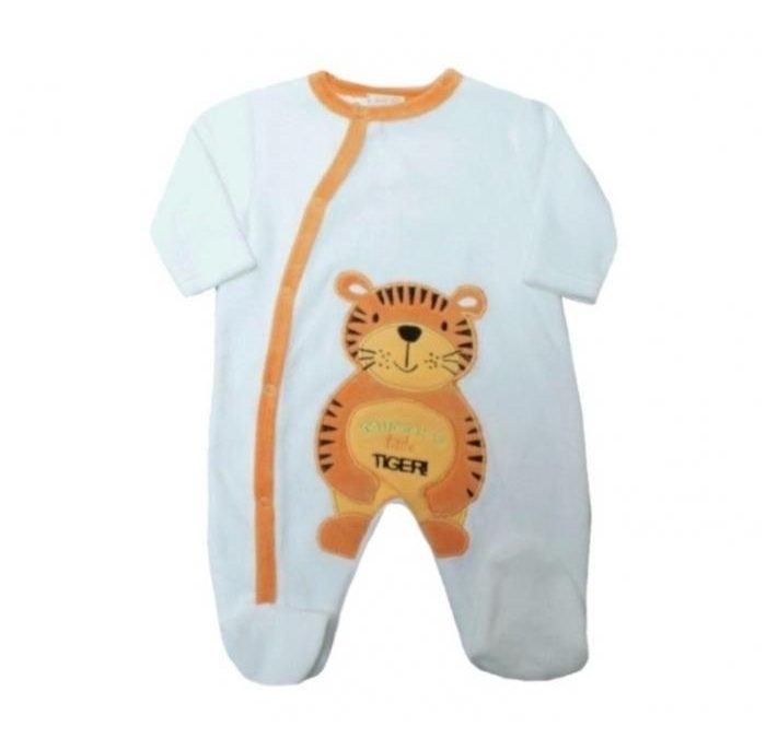 Just Too Cute Velour Romper - Mummys Little Tiger Just Too Cute Velour Romper - Mummys Little Tiger