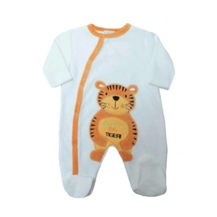 Just Too Cute Velour Romper - Mummys Little Tiger