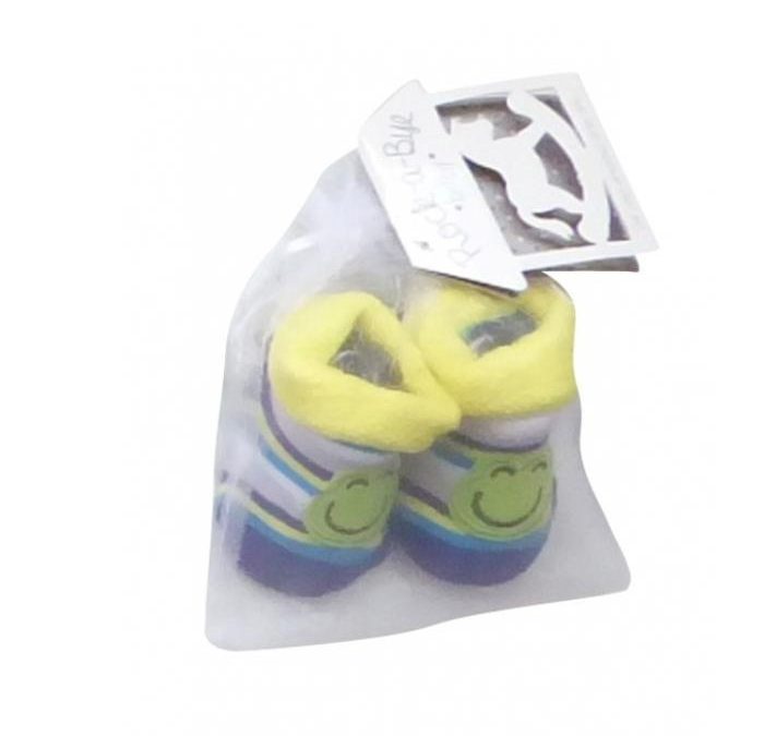 Rock A Bye Baby Socks In A Mesh Bag - Froggie