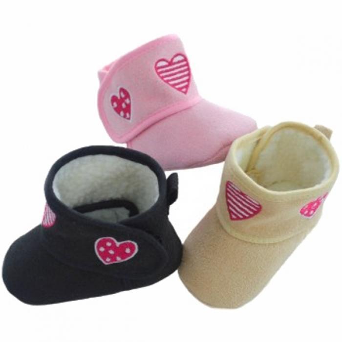 Soft Touch - Girls Suede Heart Boots