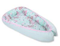 kokon_posciel_dla_niemowlat_1036_jednorozce_mietowe_bobono 2