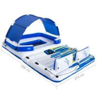Bestway Tropical Breeze plavajoči otok 389×274 cm 43105